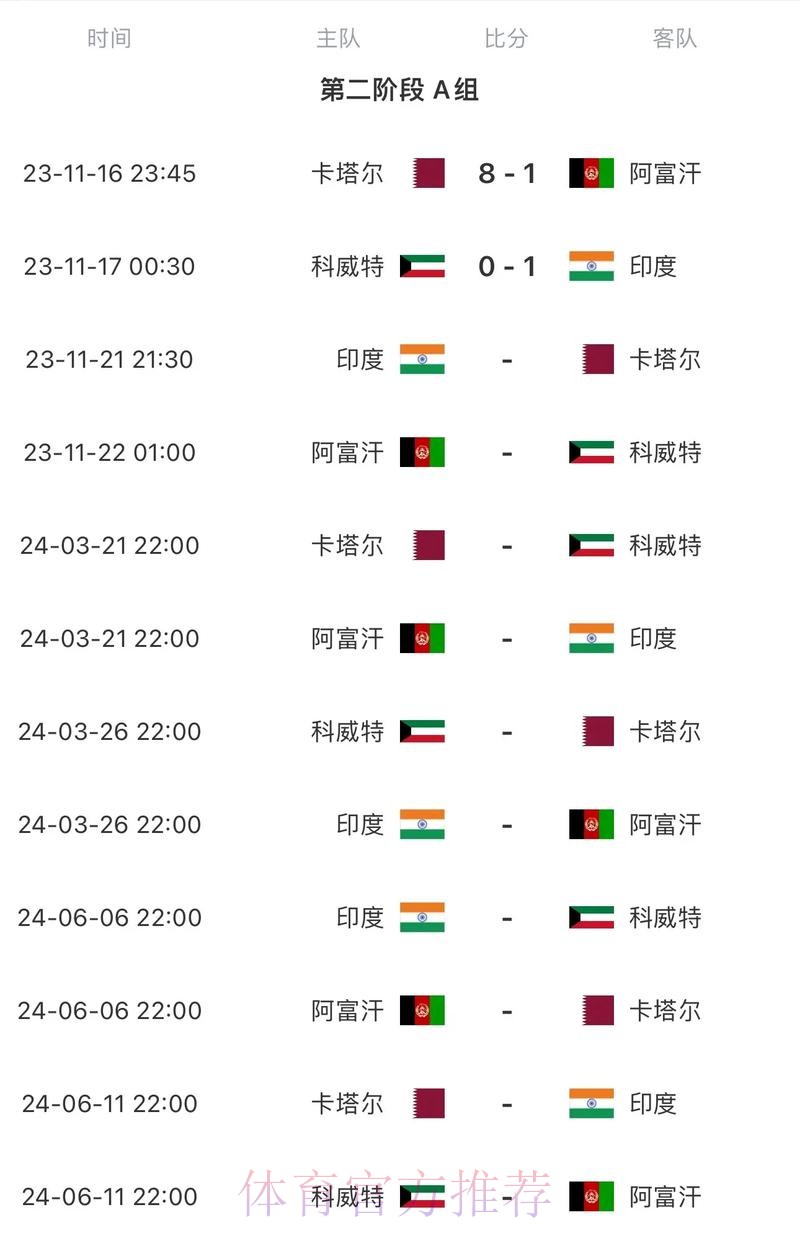 2026世界杯每日赛程最新比赛时间表实时查看