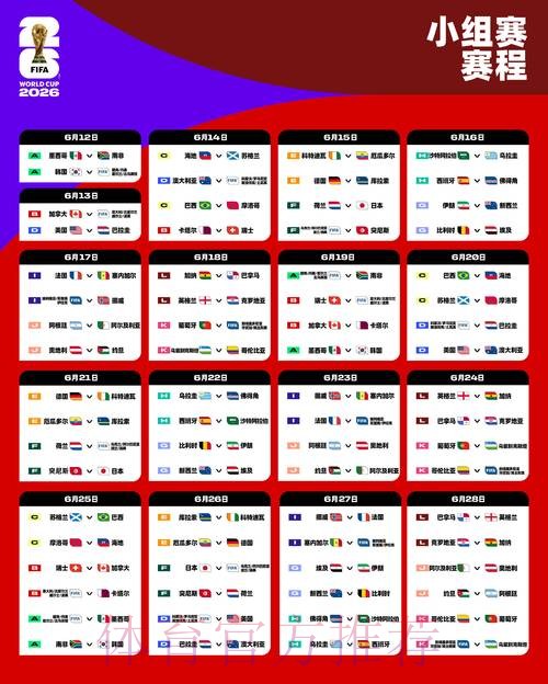 2026世界杯完整赛程官方发布观看指南怎么看